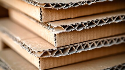 Poster - Plain Brown Cardboard Texture : Generative AI