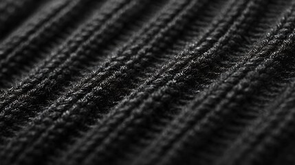 Poster - Black Sweater Texture : Generative AI