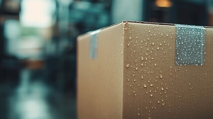 Aufkleber - Carton Box Texture : Generative AI