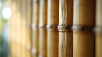 Poster - Bamboo Mat Texture : Generative AI