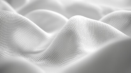 Poster - White Canvas Texture : Generative AI