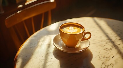 Poster - Coffee on Tabletop : Generative AI