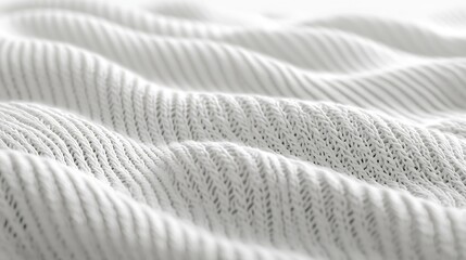 Poster - White Rough Fabric Texture : Generative AI