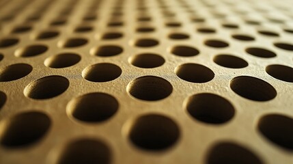 Poster - Gray Dotted Cardboard Texture Pattern : Generative AI