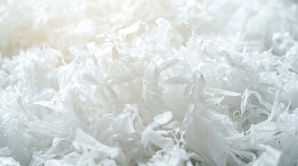 Poster - White Fluffy Paper Texture : Generative AI