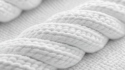 Poster - White Textile Texture : Generative AI