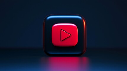 Poster - Vector Play Button : Generative AI