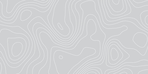 Poster - Abstract design with seamless pattern with lines topographic map. geographic mountain relief. the gray on white contours topography stylized height of the lines. geographic contour map paper texture.