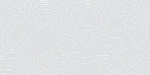Poster - Abstract design with seamless pattern with lines topographic map. geographic mountain relief. the gray on white contours topography stylized height of the lines. geographic contour map paper texture.