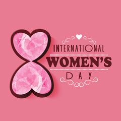 Wall Mural - International Women's Day celebration concept.