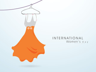 Wall Mural - Beautiful dress for International Women's Day celebration.
