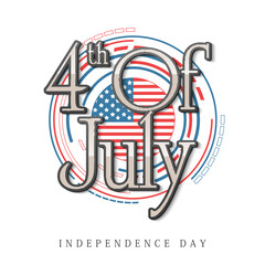 Sticker - American Independence Day celebration.