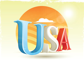 Wall Mural - American Independence Day celebration.