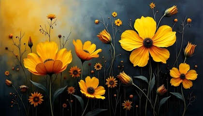 Wall Mural - Flower Background Wallpaper