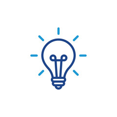 Poster - Light bulb icon, Light bulb sign vector