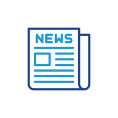 Poster - Newspaper icon vector for web	