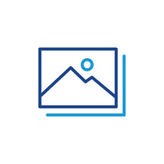 Poster - Picture icon, image file sign vector