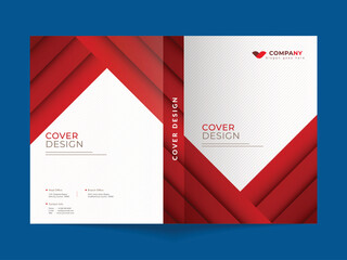 Wall Mural - Promotional business cover page layout for corporate sector.