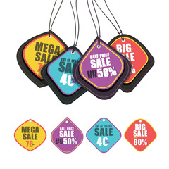 Sticker - Set of Sale Stickers, Tags or Labels design.