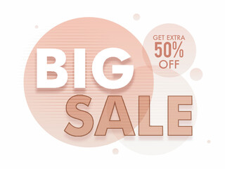 Sticker - Big Sale Poster, Banner or Flyer design.