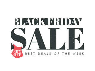 Canvas Print - Black Friday Sale Poster, Banner or Flyer.