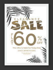 Wall Mural - Clearance Sale Poster, Banner or Flyer design.