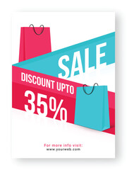 Wall Mural - sale poster, banner or flyer design.