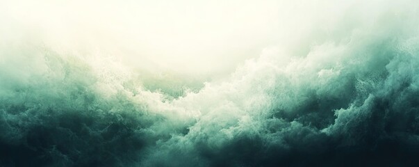 Aufkleber - A tranquil sky filled with billowing clouds, creating a serene atmosphere perfect for nature-themed projects.