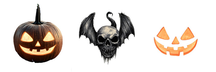 Canvas Print - halloween collection vintage background