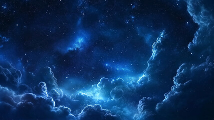 Wall Mural - background tile image of night magic sky palewave, magic