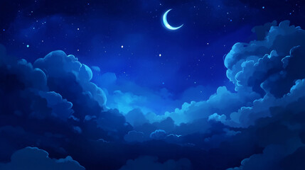 Wall Mural - Background tile image of night magic sky palewave, magic
