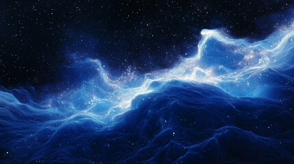 Wall Mural - background tile image of night magic sky palewave, magic