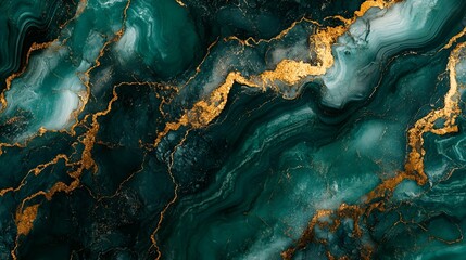 Wall Mural - Blue marble texture with vibrant swirl designs captured in high resolution