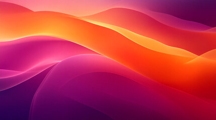 A vibrant abstract wave background in warm hues of orange and pink, perfect for modern design projects or digital art.