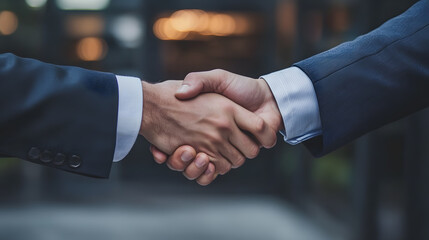 Wall Mural - Closeup of handshake of business partners
