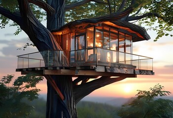 Canvas Print - treehouse