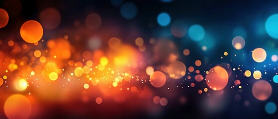 Poster - Colorful Bokeh Light Abstract Background