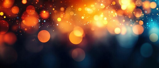 Poster - Colorful Bokeh Light Abstract Background
