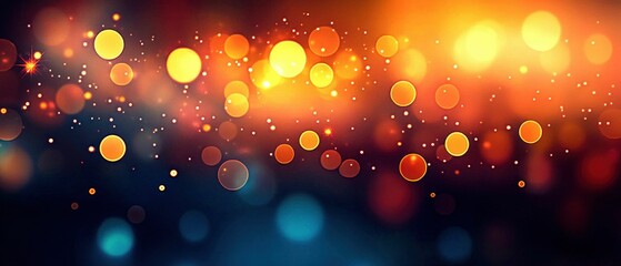 Poster - Colorful Bokeh Light Abstract Background