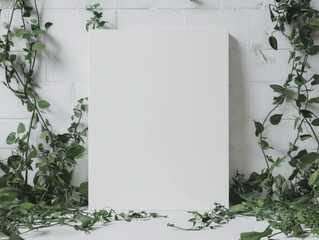 White Canvas Surrounded by Greenery,