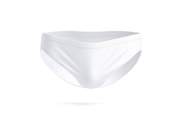 Canvas Print - Blank white male swimming briefs mockup, front view