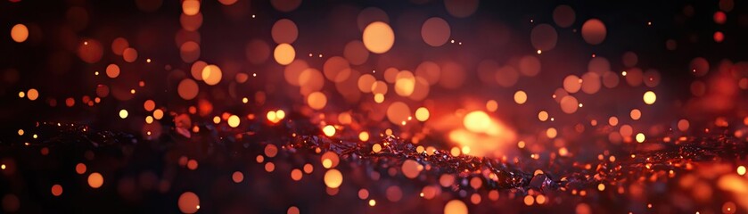 Aufkleber - Vibrant and dynamic bokeh lights creating a warm, mesmerizing atmosphere perfect for backgrounds and creative designs.