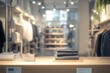 © Boinah - A modern retail space showcasing neatly folded clothing on display.