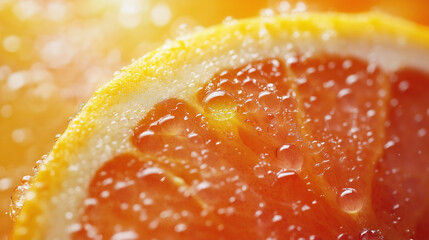 Wall Mural - Juicy Citrus Macro Orange and Lime in High Definition