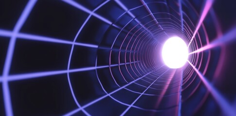 Poster - Future-looking looping animation with lines and dots in a sci-fi style