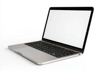laptop mockup on isolated white background created with generative ai