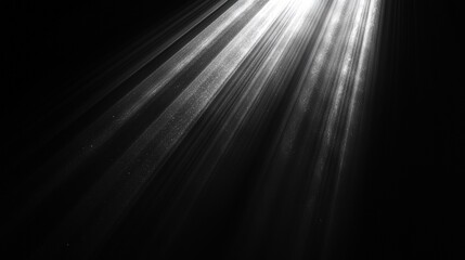 light beams in darkness