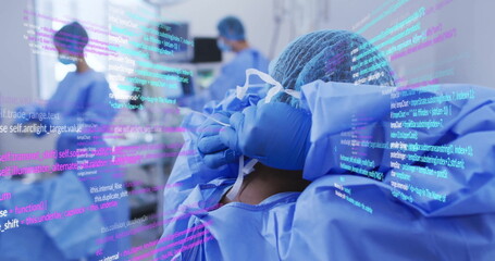 Poster - Image of data processing over diverse surgeons during operation