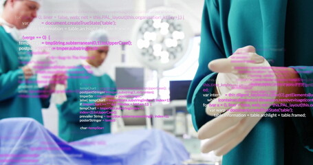 Poster - Image of data processing over diverse surgeons during operation