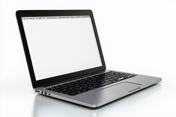 Laptop Mockup on Isolated white background created with Generative AI